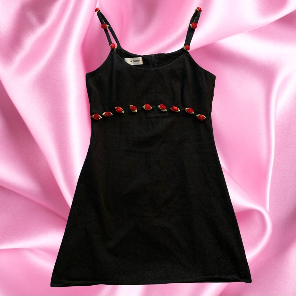 Vintage 90s topshop little black dress